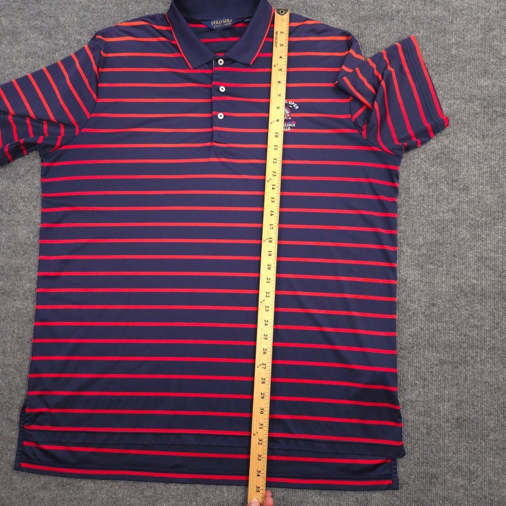 Polo Golf Ralph Lauren Shinnecock Hills Polo Mens XXL Striped 2018 US Open USGA - Picture 7 of 10